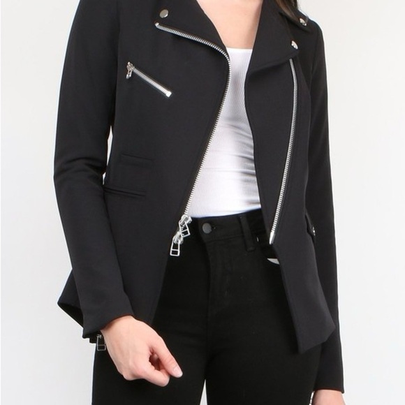 Veronica Beard Hadley Scuba Jacket Black size 4 - Picture 3 of 16